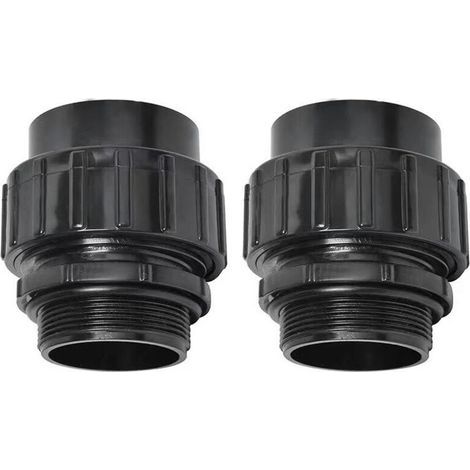 Adaptateur universel à emboîter pour tuyau de pompe à sable Hayward Adaptateur de tuyau PVC de 1,5" à 2" de diamètre Raccord d'étanchéité à connexion rapide (paquet de 2) (1/5)