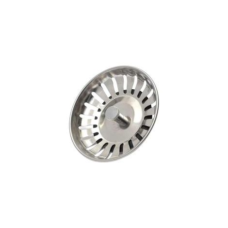 Set di 5 filtri a cestello universali in acciaio inox da 8 cm per lavelli da cucina e bagno. Filtro a doppio strato con tappo e gocciolatoio. - Crezuo
