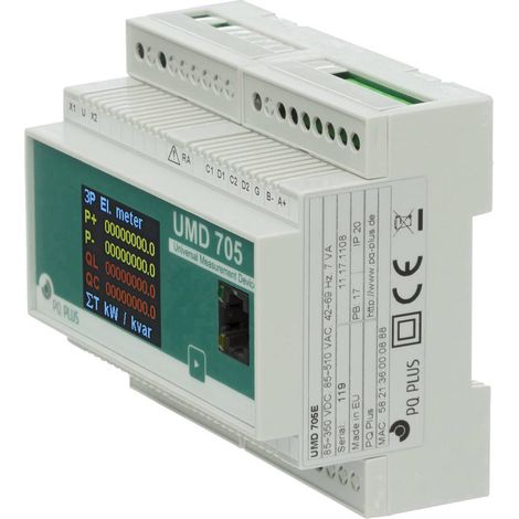 PQ Plus UMD 705E Strumento di misura digitale da guida DIN (1/3)