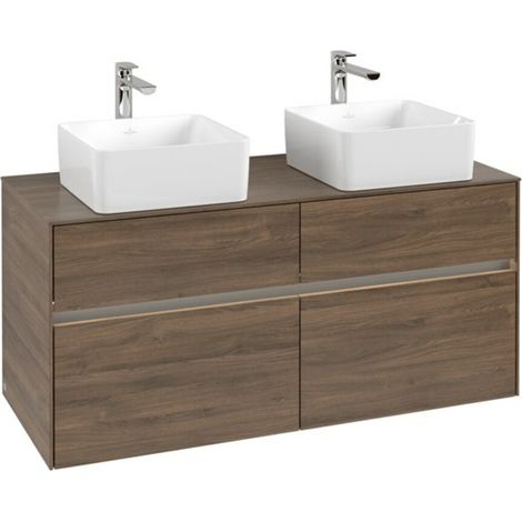 V&B Waschtischunterschrank Collaro 120x54,8x50cm, f 2 WT, LED 8,8W, Ar Oa (1/3)