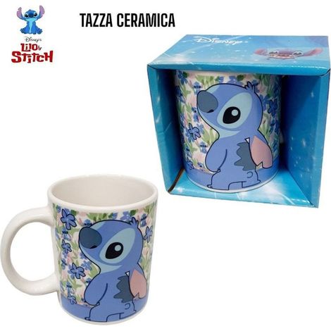 Trade Shop - LILO & STITCH Keramiktasse, 325 ml, Frühstückstassen, Mädchengeschenk -