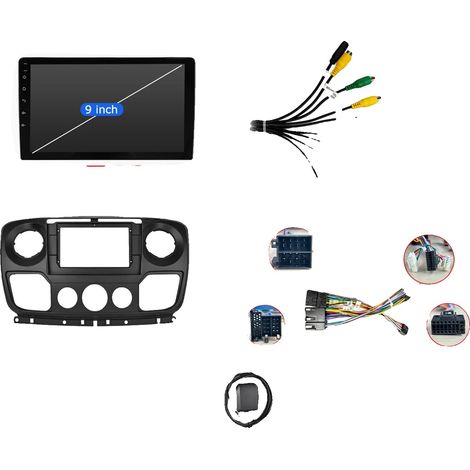 Auto-Audiosystem, Hochwertiges Display, Drahtlose Konnektivität, kompatibel mit Renault Master III, Nissan NV400, Opel, 4-64G Carplay, Quad Core-d (1/2)