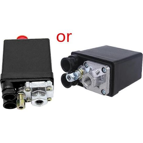 Pressostat robuste pour compresseur, commande de vanne 90-120 PSI, orifice 1/4", pour petite machine à compresser (1/5)