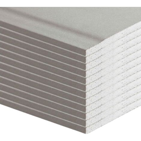 Lastra cartongesso ba 13 dimensioni 1200 x 2000 mm spessore 12.5 mm 12 pezzi