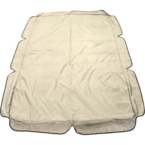 Gartenschaukelüberdachung, wasserdichte Staubschutzhülle für Schaukelstühle im Garten, auf dem Balkon oder in der Terrasse, 210D Oxford-Gewebe, silberbeschichtet, beige (1/5)