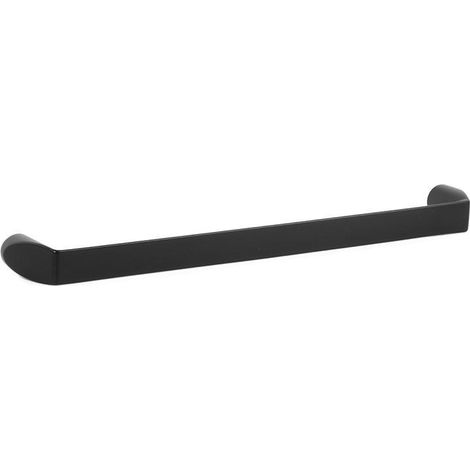 tirador de mueble alan. zamak. para puertas y cajones - giusti acabado negro mate dist. agujero dist. 160mm. (1/2)