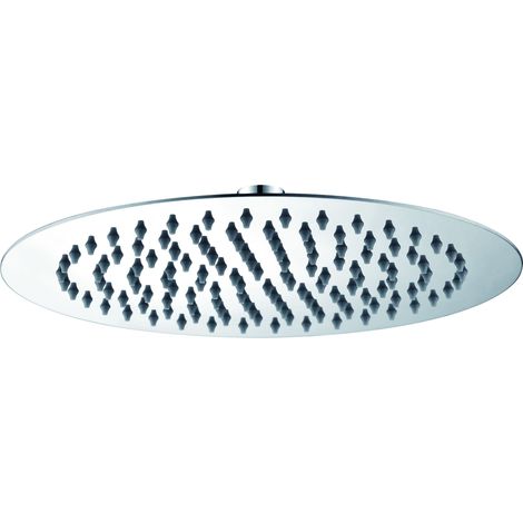 IMEX Runde Duschkopf Ø20 cm Edelstahl S304 verchromt flach robust für Dusche Marke IMEX Imex-RDN001 (1/2)