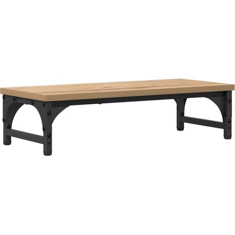 Support de moniteur Chêne artisanal 55 x 23 x 14 cm