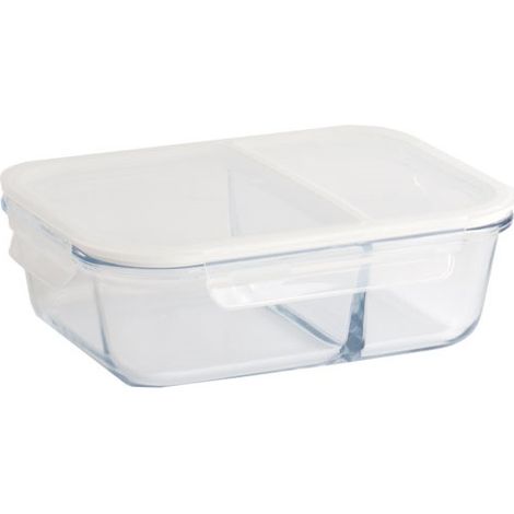 Caja de conservación rectangular de 1,45 L / 2 compartimentos - Pebbly