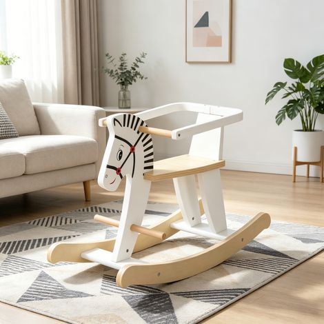 Cheval à bascule bois – Jouet enfant, décoration (1/5)