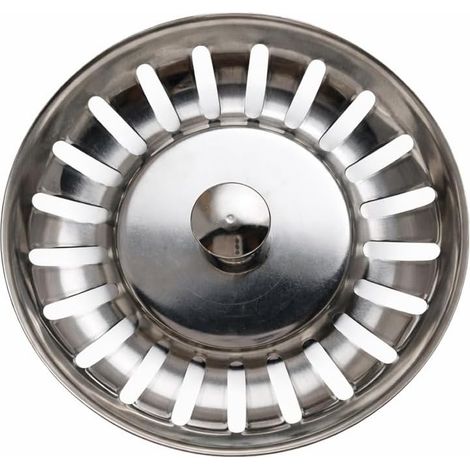 Siebkorb – 1 Stück – Edelstahl – 20 Fächer – Für Küchenspülen – Ø 84 mm (1/5)