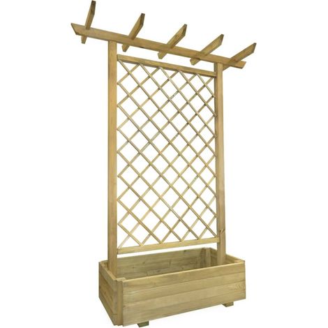 Jardinière pergola 162 x 56x204 Bois (1/3)