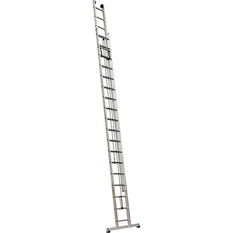 Centaure – Échelle coulissante 2 plans à corde – Hauteur 4m05/6m60 – 2x14 barreaux – Charge maximale 150kg – Conforme norme EN 131