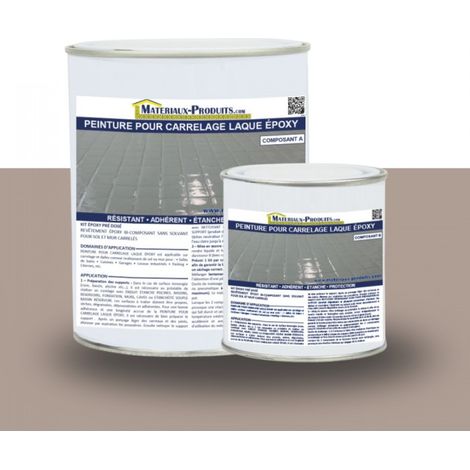 Peinture Laque Epoxy Spécial Carrelage - 1 Kg Taupe - MATPRO (1/4)