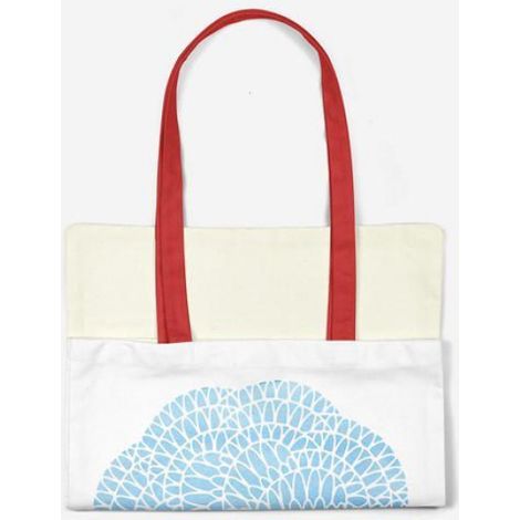 Sac Shopping En Coton - Tote Bag Réutilisable Porté Épaule - 34 X 40 Cm - 1 Pièce (1/4)
