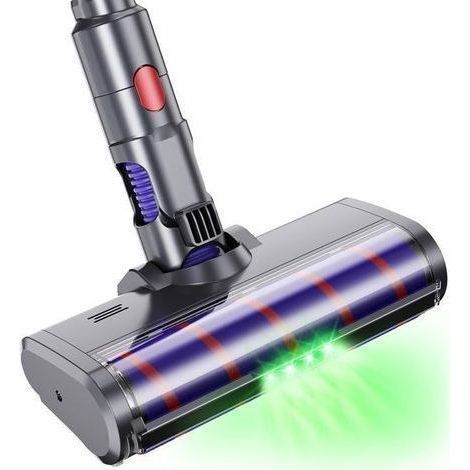 Kompatible Bürste für Dyson V7, V8, V10, V11, V15 und V16, Direktantrieb-Turbo-Reinigungsbürste mit 4 LED-Leuchten (1/5)