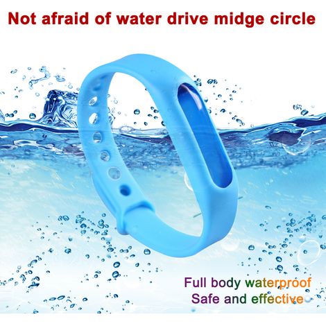 zufällig ausgewählte Silikon-Mückenschutzarmbänder, wasserdicht, Insektenschutz, Armbänder für Erwachsene und Kinder (1/5)