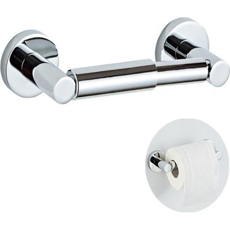 Adjustable wall-mounted toilet paper holder in SUS304 stainless steel, for bathroom and laundry room, from 13.5 to 19 cm (1/5)