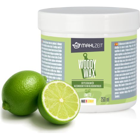 Mahlzeit Meal WOODY WAX cuidado de la madera para la tabla de cortar  250 ml  100% natural  producto para el cuidado de la madera
