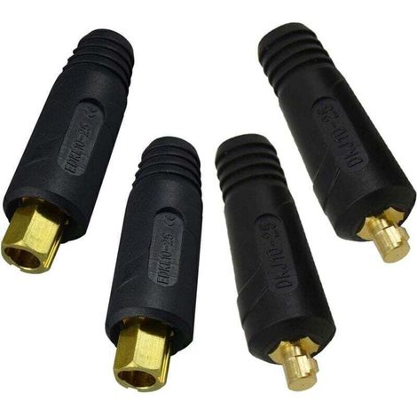 connecteur de panneau de câble de soudage fiche WP-17/18/26 200amp raccord rapide Dinse 4 pièces (1/4)