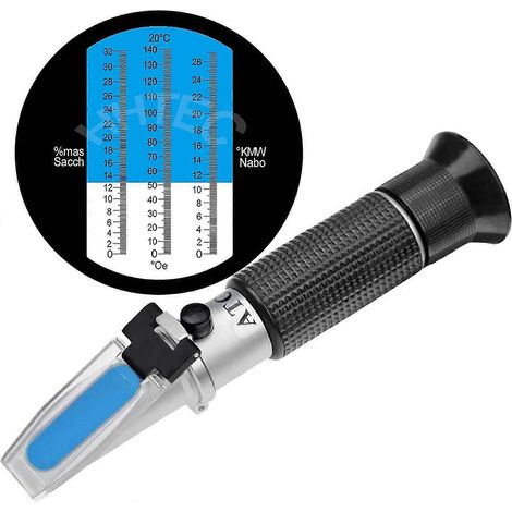 Zuckergehaltsrefraktometer, Refraktometer 0-32 Brix Weinrefraktometer zur Messung des Zuckergehalts