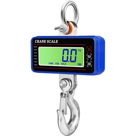 Electronic Hanging Scale, Industrial Hook Scale, Bluetooth Wireless Hanging Scale, Portable Scale, Blue 1500kg