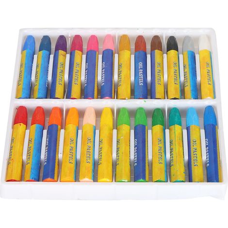 Oil Painting Stick Painting Crayon Set Oily Graffiti Painting Art Supplies for Children24-Color (1/5)
