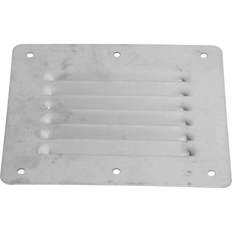 Bouche d'aération marine rectangulaire en acier inoxydable pour bateau, grille de ventilation à persiennes (1/5)