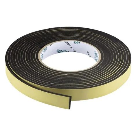 10 m selbstklebende Dichtungsstreifen (10 mm x 1 mm) Abdichtung für Türen und Fenster Wärme- und Wetterschutz (1/5)