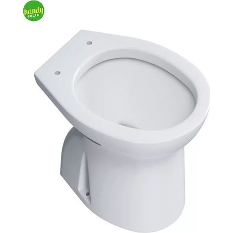 Vaso wc a terra con scarico a pavimento in ceramica bianca serie orchidea scarico a terra BARBOTTINA