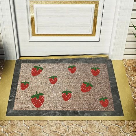 Tapis De Sol - Tapis D'Accueil Pour École Maternelle Et Classe - Motif Craies Colorées - Pour Porte D'Entrée Intérieure Ou Extérieure - 1 Pièce (1/4)