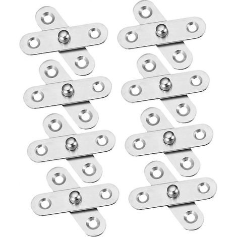 Charnières invisibles Tofficu, lot de 12, en acier, pour porte pivotante renforcée (1/5)