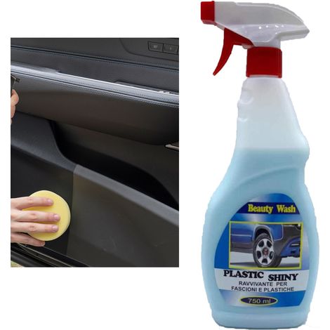 TRADE SHOP - Spray Detergente Ravvivante Per Fascioni E Plastiche Passsa Ruota Auto Da 750ml -
