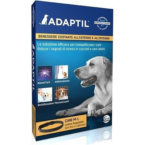 Ceva Dog Adaptil Calm Collare Taglia Media e Grande 70 cm - Ceva Dog Adaptil Calm Collare Taglia Media e Grande 70 cm - Confezione da 1 Collare (1/2)
