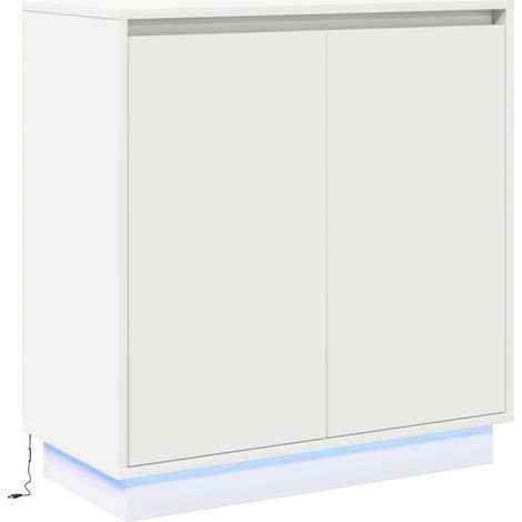 Maison Exclusive - LED-Sideboard für Weiß 71 x 34,5 x 75 cm Holzw