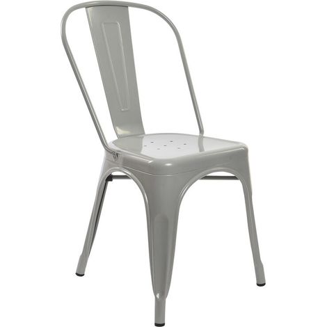 Sedia - Grigio - Metallo - 53 x 45 x 85 cm (1/5)