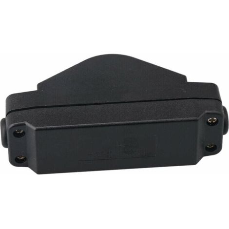 Interrupteur filaire à bouton-poussoir IP65, étanche, noir, marche/arrêt, 30 A, 220 V, bouton rouge (1/3)