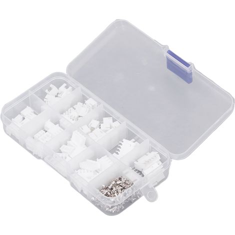 Kit de 230 connecteurs JST, boîtier en plastique, contacts en laiton, 2P, 3P, 4P, 5P, connecteurs mâles et femelles XH2,54 mm. (1/5)