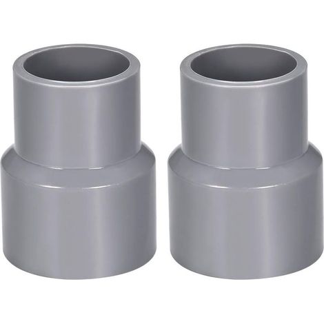 mm x 32 mm PVC-Rohrkupplungs-Reduzierstück DWV grau 2 Stück (1/5)
