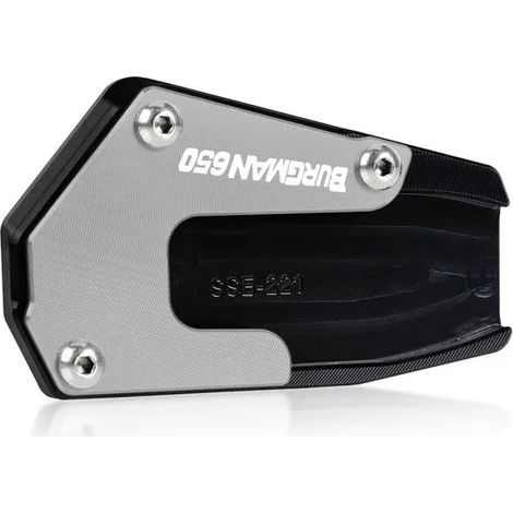 (BURGMAN650 gris) Compatible avec SUZUKI BURGMAN 650 AN650 2013-2024 Accessoires moto Plaque de béquille latérale CNC Agrandisseur de support de béquille maxpower (1/4)