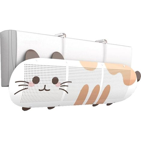 Air conditionné pare-brise modèle de dessin animé créatif sortie de soufflage anti-droite pare-vent ménage mural universel climatisation shunt vent (1/2)