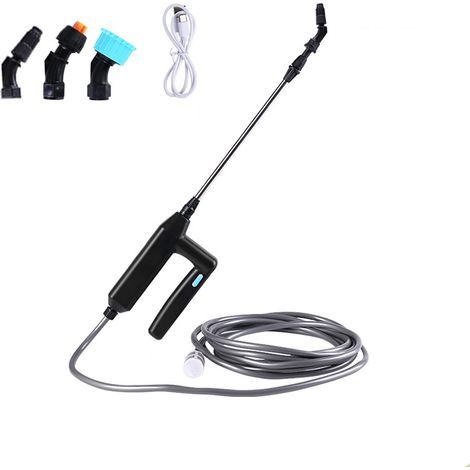 Pulvérisateur électrique, Lance Telescopique Pulverisateur Electrique Toiture, USB Rechargeable Pulvérisateur Jardin, Portable Pulvérisateur Jardin avec Buses et 3M de Tuyau (1/5)