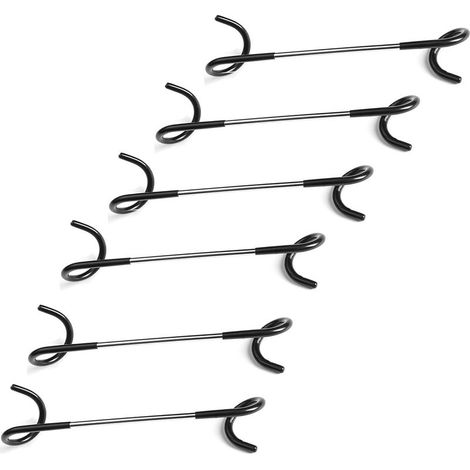 Lot de 6 crochets pour étagères de garage, lanterne de camping, étagères de cuisine,26,5cm (1/5)
