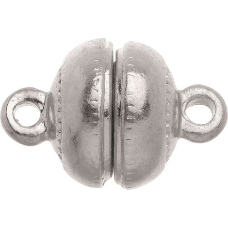 Glorex Magnetverschluss 12 mm 1 Stück, silberfarben Magnetverschluss (1/2)