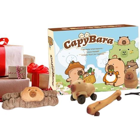 Calendrier de l'Avent Capybara - 24 Boîtes Surprises - Décoration Noël Enfants - Cadeau Mignon et Original pour Fêtes