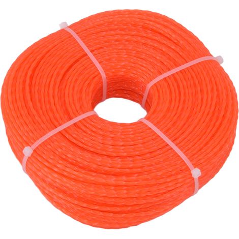 2.4mm 120m Trimmer Line Nylon String Trimmer Line Lawn Mower Accessories for Husqvarna Orange (1/2)