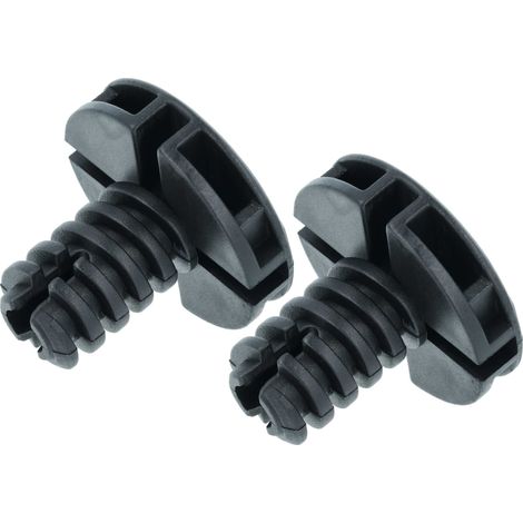 vhbw 2x Pata niveladora compatible con Faure FTE285, FTE288, FTE273, FTE278, FDP7206PZ, FTEB278 secadora - Pies de 3,5 cm, negro