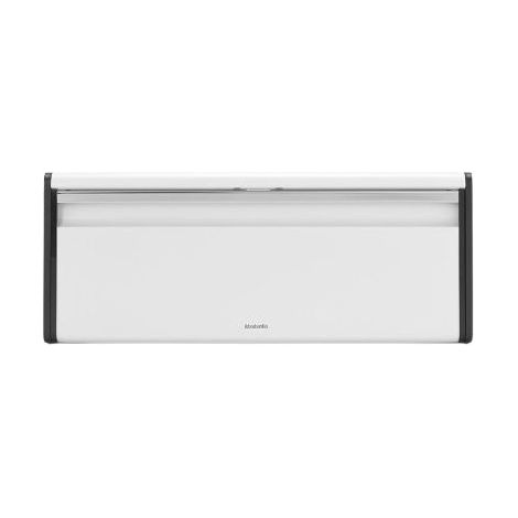 Brabantia 22410-06 Cestino per il pane Fall Front 18 l con chiusura magnetica e design salvaspazio colore Bianco
