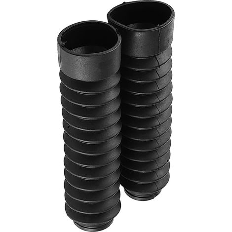 Soufflet de Fourche Avant Cache-poussière en Plastique 210,5 X 42 Mm pour la Plupart des Motos Protège Les Chocs Intérieurs Installation Facile Ajustement Flexible pour Les Pilotes de Rue