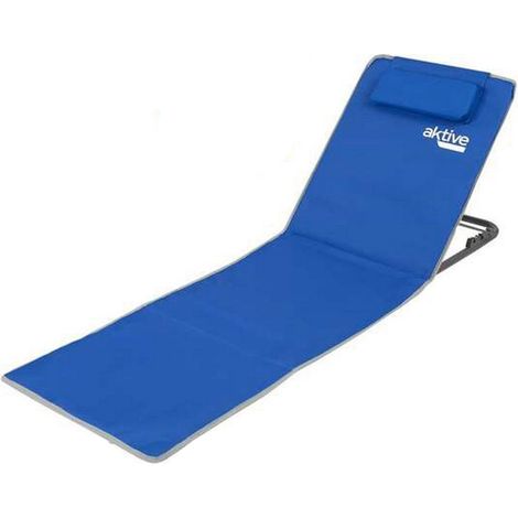 Aktive Tappeto da spiaggia pieghevole blu confortevole e portatile